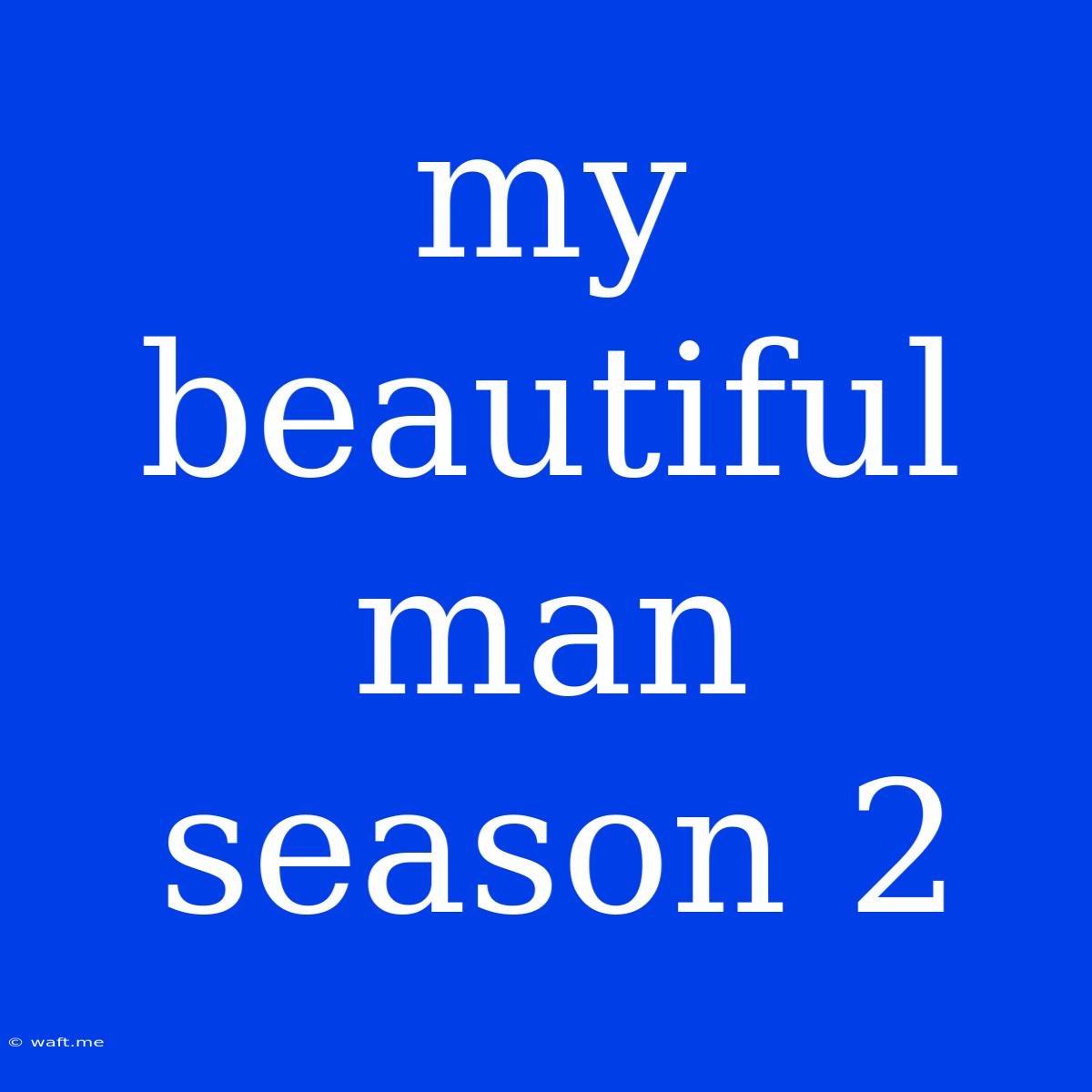 My Beautiful Man Season 2